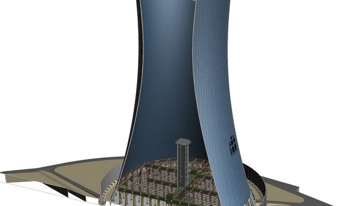 Excerpt from a cooling tower model referring to a cooling tower book 