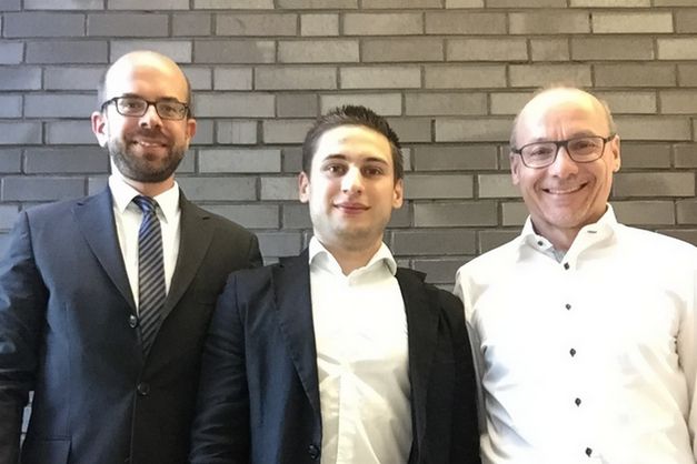 f.l.t.r.: Dipl.-Ing. Martin Schmitz, M. Eng. Francesco Pepe, Prof. Dr.-Ing. Winfried Roos